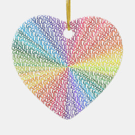 Ornamento De Cerâmica Go Soul!