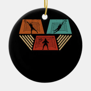 Ornamento De Cerâmica Goal Keeper Soccer Goalie Athlete Goalkeeper Goalk