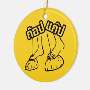 Ornamento De Cerâmica Gob Gab Inovadores Tradicionais Da Tailândia