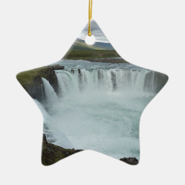 Ornamento De Cerâmica Godafoss (Frente)