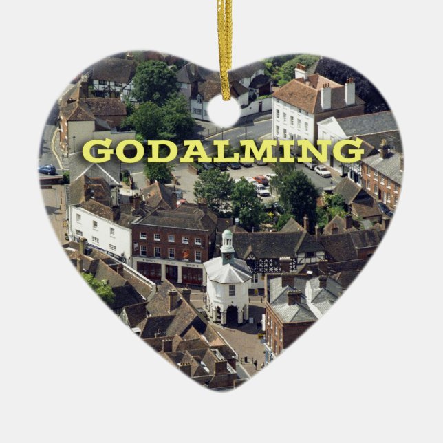 Ornamento De Cerâmica Godalming Surrey England (Frente)
