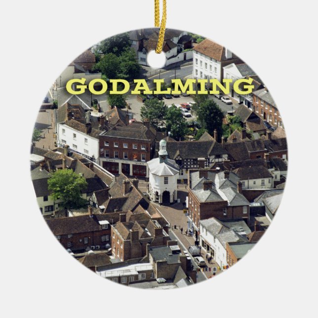 Ornamento De Cerâmica Godalming Surrey England (Frente)