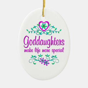 Ornamento De Cerâmica Goddaughter especial
