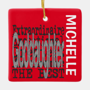 Ornamento De Cerâmica GodFilha Extraordinária PERSONALIZADA
