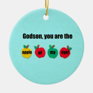Ornamento De Cerâmica Godson, você é a maçã do meu olho!