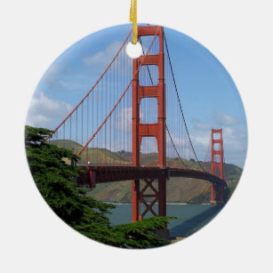Ornamento De Cerâmica Golden gate bridge, San Francisco