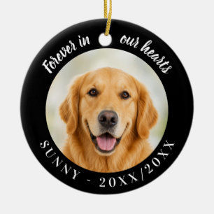 Ornamento De Cerâmica Golden Retriever Para Sempre em Nossos Corações Pr