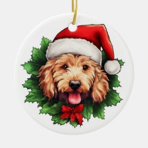 Goldendoodle Wreath de Natal