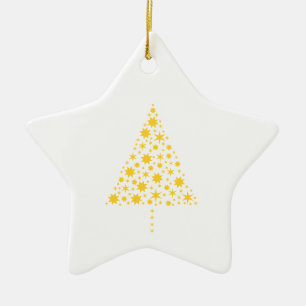 Ornamento De Cerâmica Goldene Sterne Weihnachtsbaum