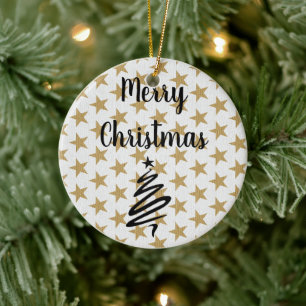 Ornamento De Cerâmica Golds é o Natal