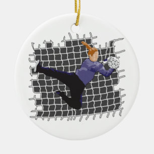 Ornamento De Cerâmica goleiro de futebol feminino salvador