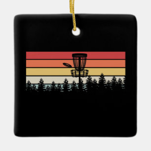 Ornamento De Cerâmica Golfe de Disco Retro