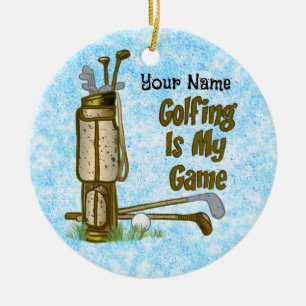Ornamento De Cerâmica Golfe é o meu jogo de golfe