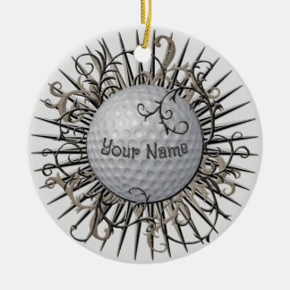 Ornamento De Cerâmica Golfe Swirl