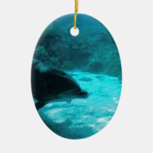 Ornamento De Cerâmica Golfinho sob a água