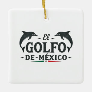 Ornamento De Cerâmica Golfo De México Americano Golfo do México