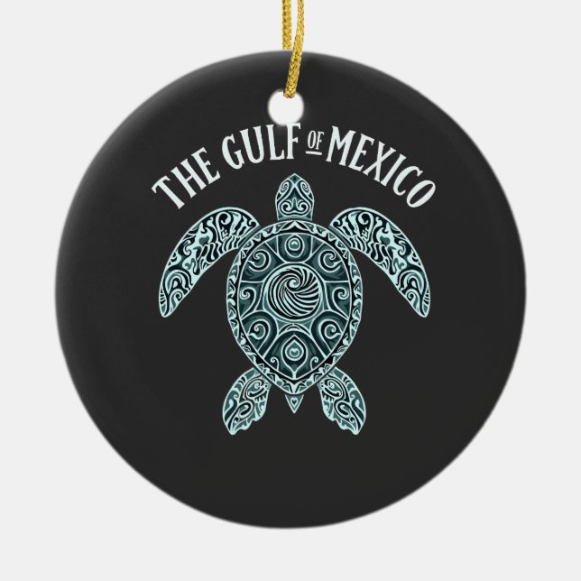 Ornamento De Cerâmica Golfo do México (Frente)