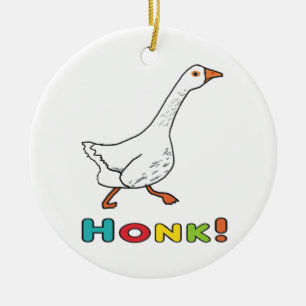 Ornamento De Cerâmica Goose Honk