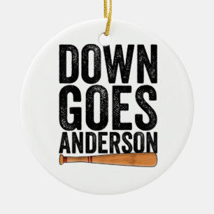 ORNAMENTO DE CERÂMICA GOSTA ANDERSON FUNNY PRESENTE BASEBALL ANDERSON