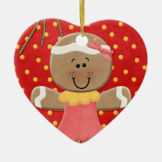 Ornamento De Cerâmica Gotas da goma e pão do gengibre