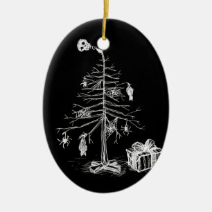 Ornamento De Cerâmica Gothic Christmas Tree