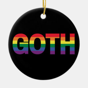 Ornamento De Cerâmica Gótico LGBTQ+ Regenbogen