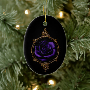 Ornamento De Cerâmica Gótico Roxo