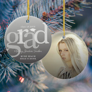 Ornamento De Cerâmica Graduação de Sobreposição de Ombre de FORMANDO