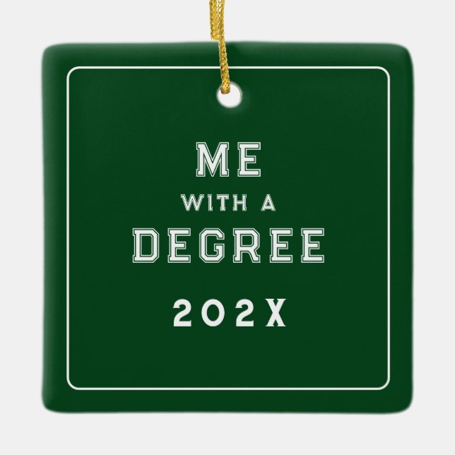 Ornamento De Cerâmica Graduação Foto 2024 Keepsasasasasasakaornment Cerâ (Frente)