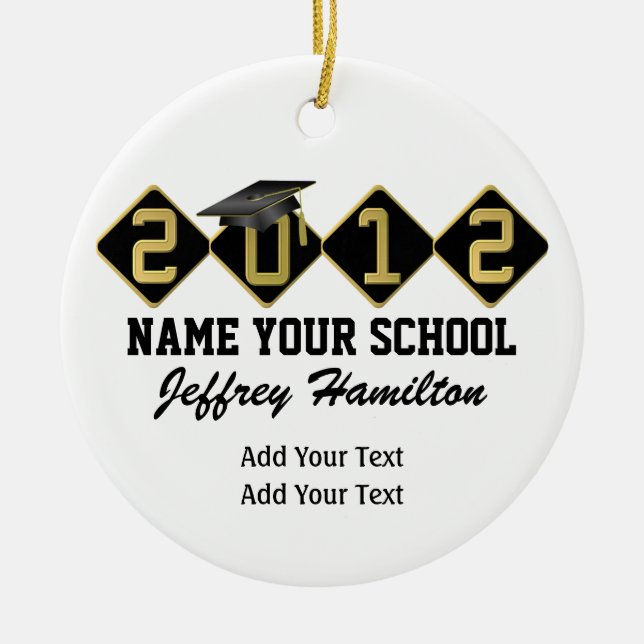 Ornamento De Cerâmica Graduação - Veja atrás - SRF (Frente)