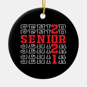 Ornamento De Cerâmica Graduation 2021, Class Of 2021, Senior 2021