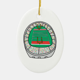 Ornamento De Cerâmica gráfico de estádio de futebol