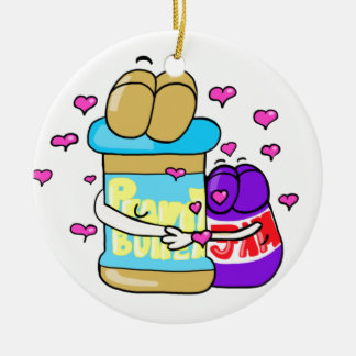 Ornamento De Cerâmica Gráfico de Pb&j Bestfreinds