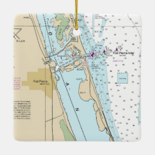 Ornamento De Cerâmica Gráfico Forte Pierce Forida