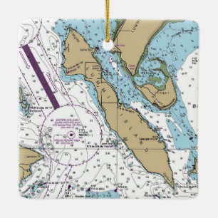 Ornamento De Cerâmica Gráfico WA da Ilha Lummi