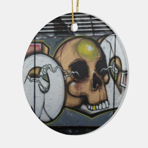 Ornamento De Cerâmica Grafite