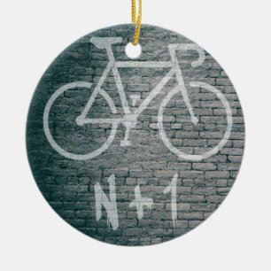 Ornamento De Cerâmica Grafite de bicicletas N+1
