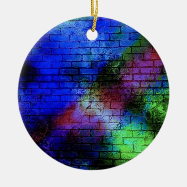 Ornamento De Cerâmica Grafite de parede (Frente)