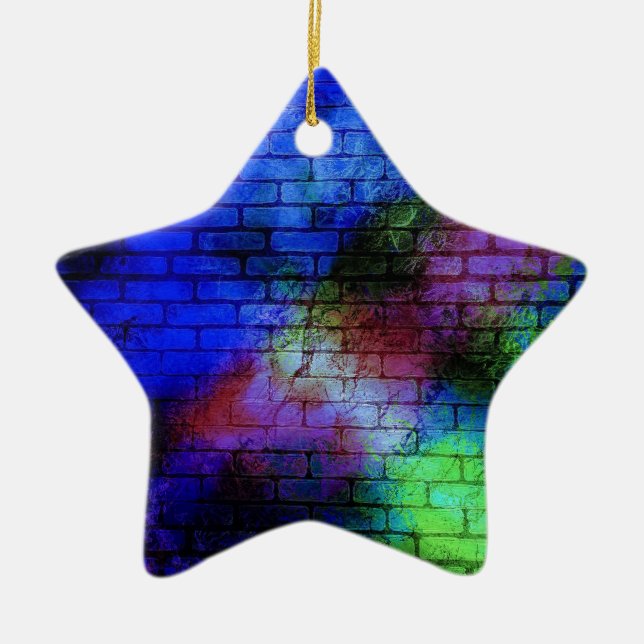 Ornamento De Cerâmica Grafite de parede (Frente)