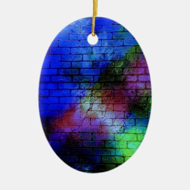 Ornamento De Cerâmica Grafite de parede (Frente)