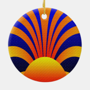 Ornamento De Cerâmica Grafites de Sun