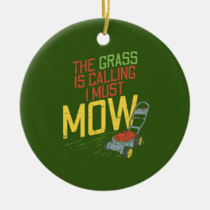 Ornamento De Cerâmica Gramado - A grama está chamando