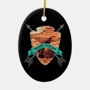 ORNAMENTO DE CERÂMICA GRAND CANYON NATIONAL PARK COLLECTOR HOLIDAY