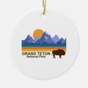 ORNAMENTO DE CERÂMICA GRAND TETON NATIONAL PARK