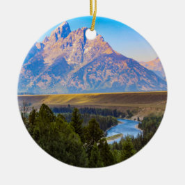 Ornamento De Cerâmica Grand Teton National Park Ornament