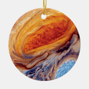 Ornamento De Cerâmica Grande Mancha Vermelha de Júpiter - Foto da NASA V