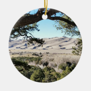 Ornamento De Cerâmica Grande parque nacional de dunas de areia