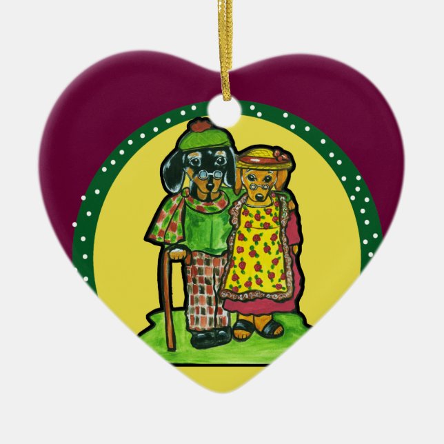 Ornamento De Cerâmica Grandes dotes de pais (Frente)