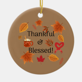 Ornamento De Cerâmica Gratidão & Bênção!