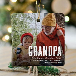 Ornamento De Cerâmica Gratuito Moderno GRANDPA Definição 2 Foto Natal